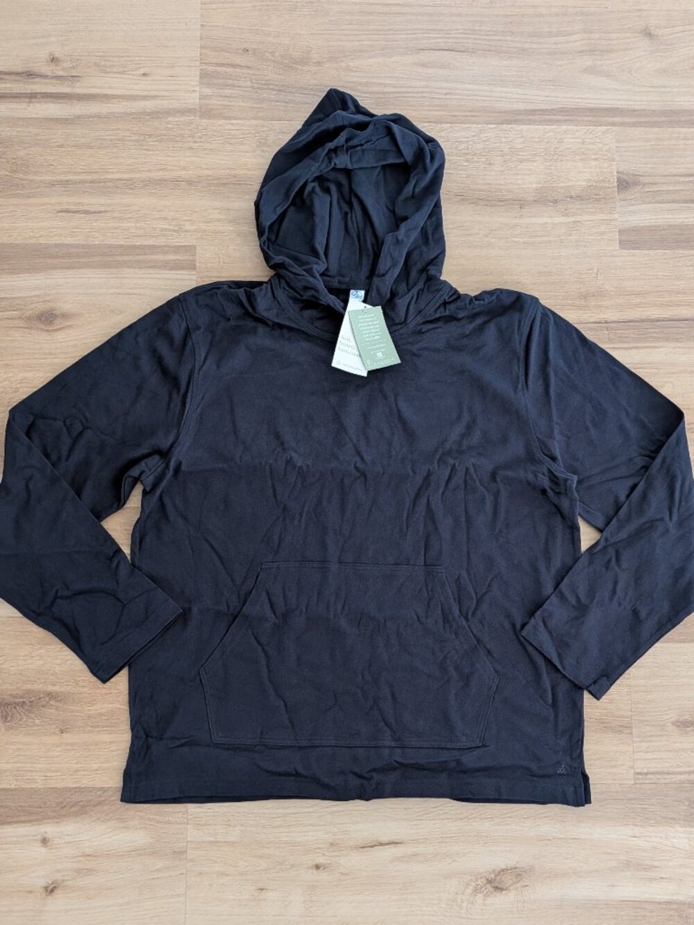 NWT Alternative Apparel Earthleisure Recycled Cotton Hoodie Black Men’s XXL